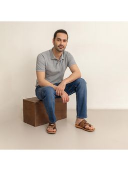 BERSACHE - Extra Soft Classic Casual Sandals for Mens-Brown