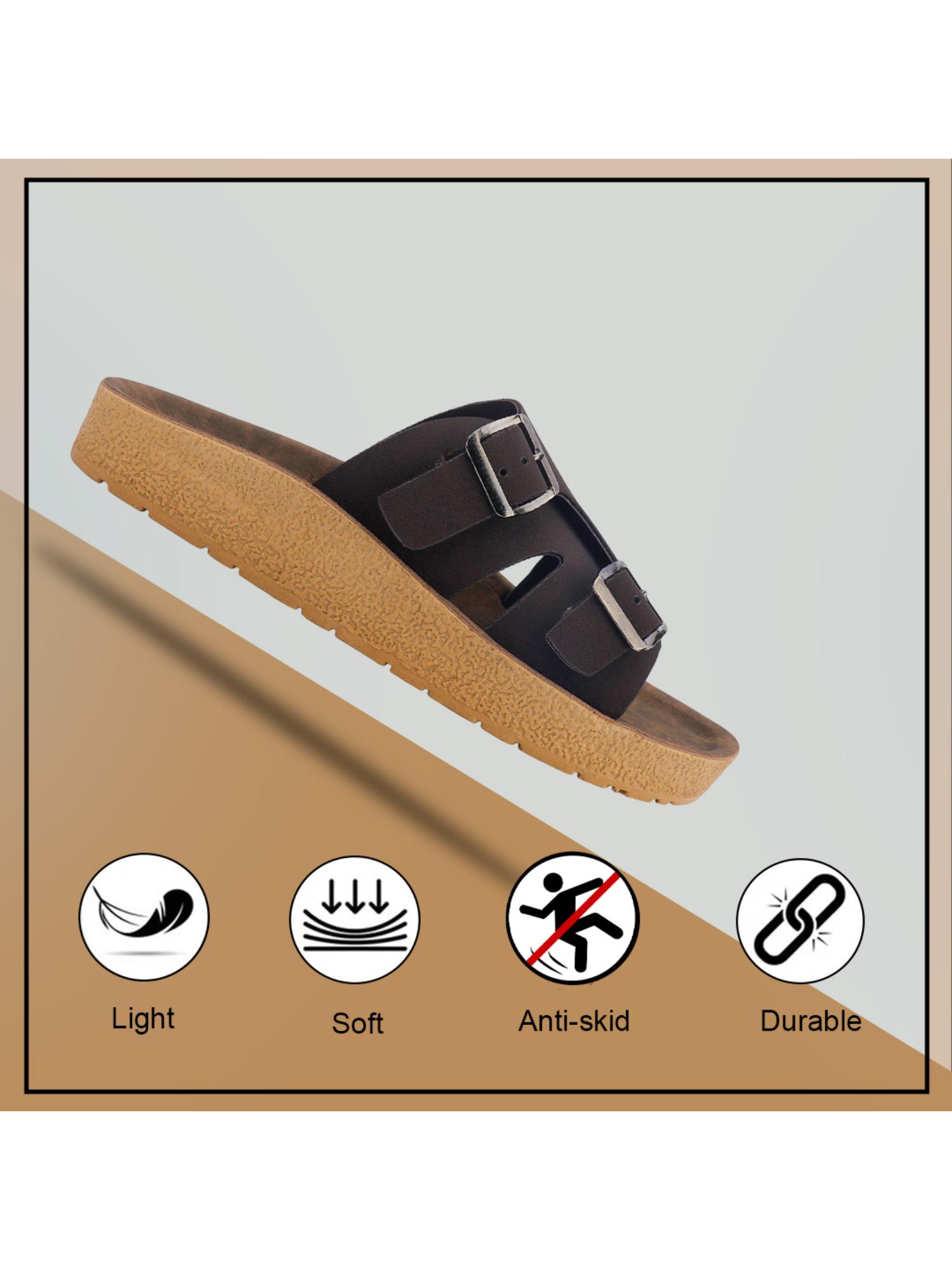 Extra Soft Classic Casual with Ultra Soft Sandals for Mens-Black