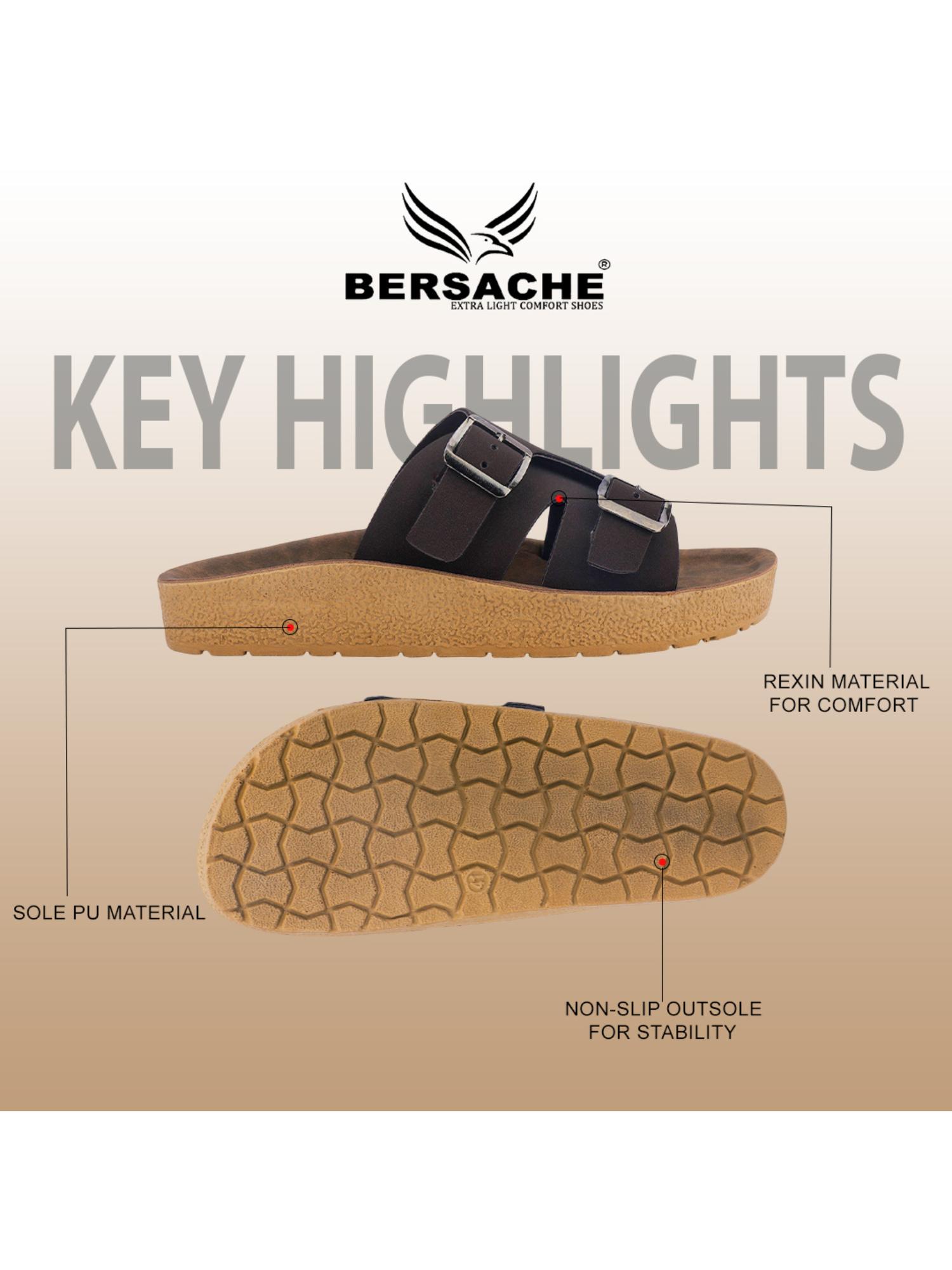 Extra Soft Classic Casual with Ultra Soft Sandals for Mens-Black