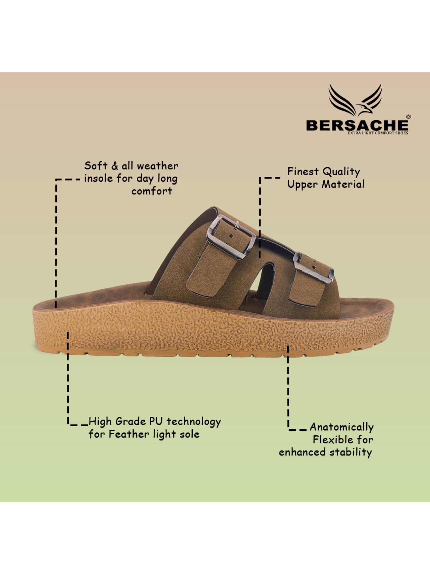 Extra Soft Classic Casual with Ultra Soft Sandals for Mens-Brown