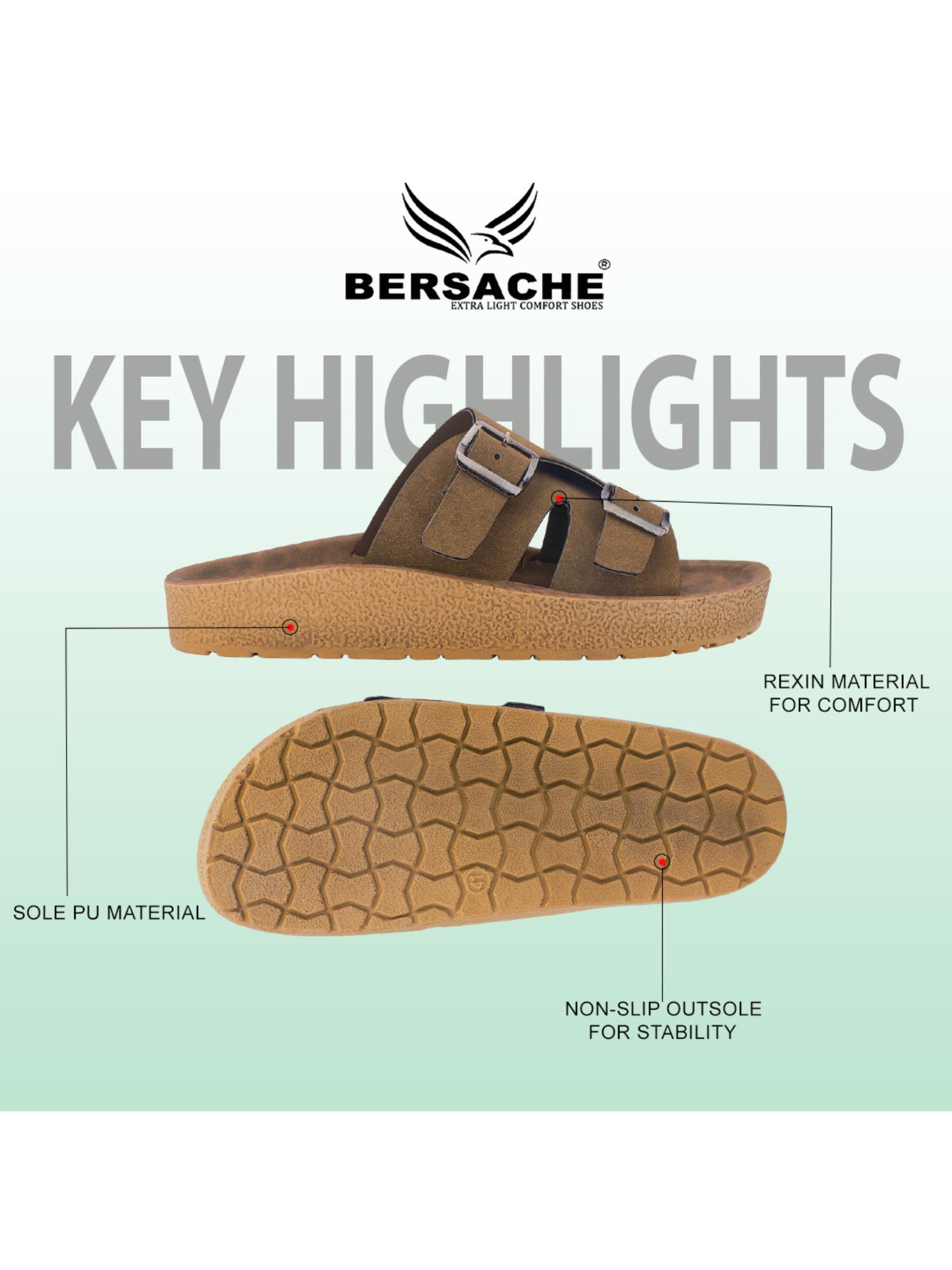 Extra Soft Classic Casual with Ultra Soft Sandals for Mens-Brown