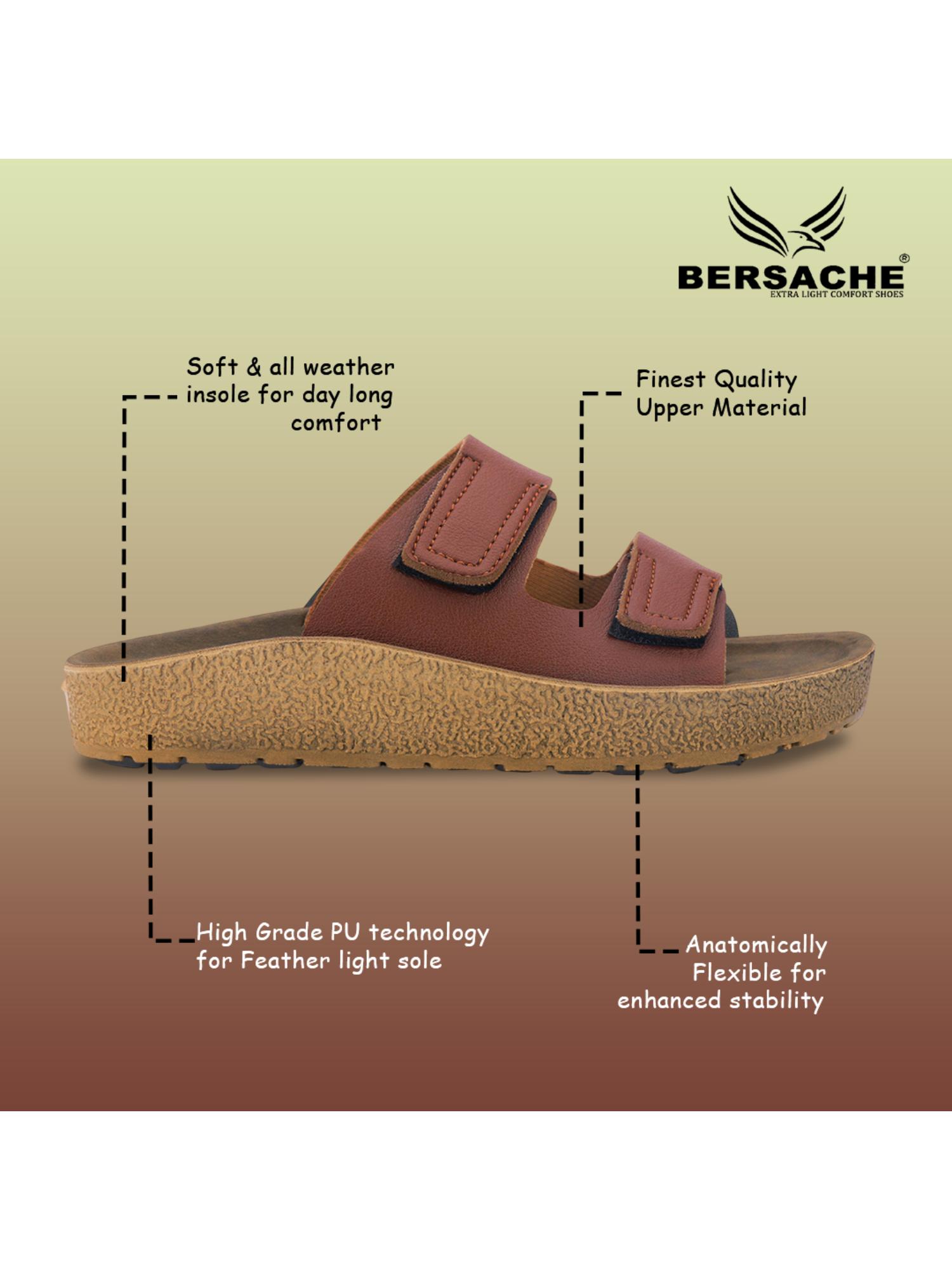Extra Soft Classic Casual with Ultra Soft Sandals for Mens-Brown