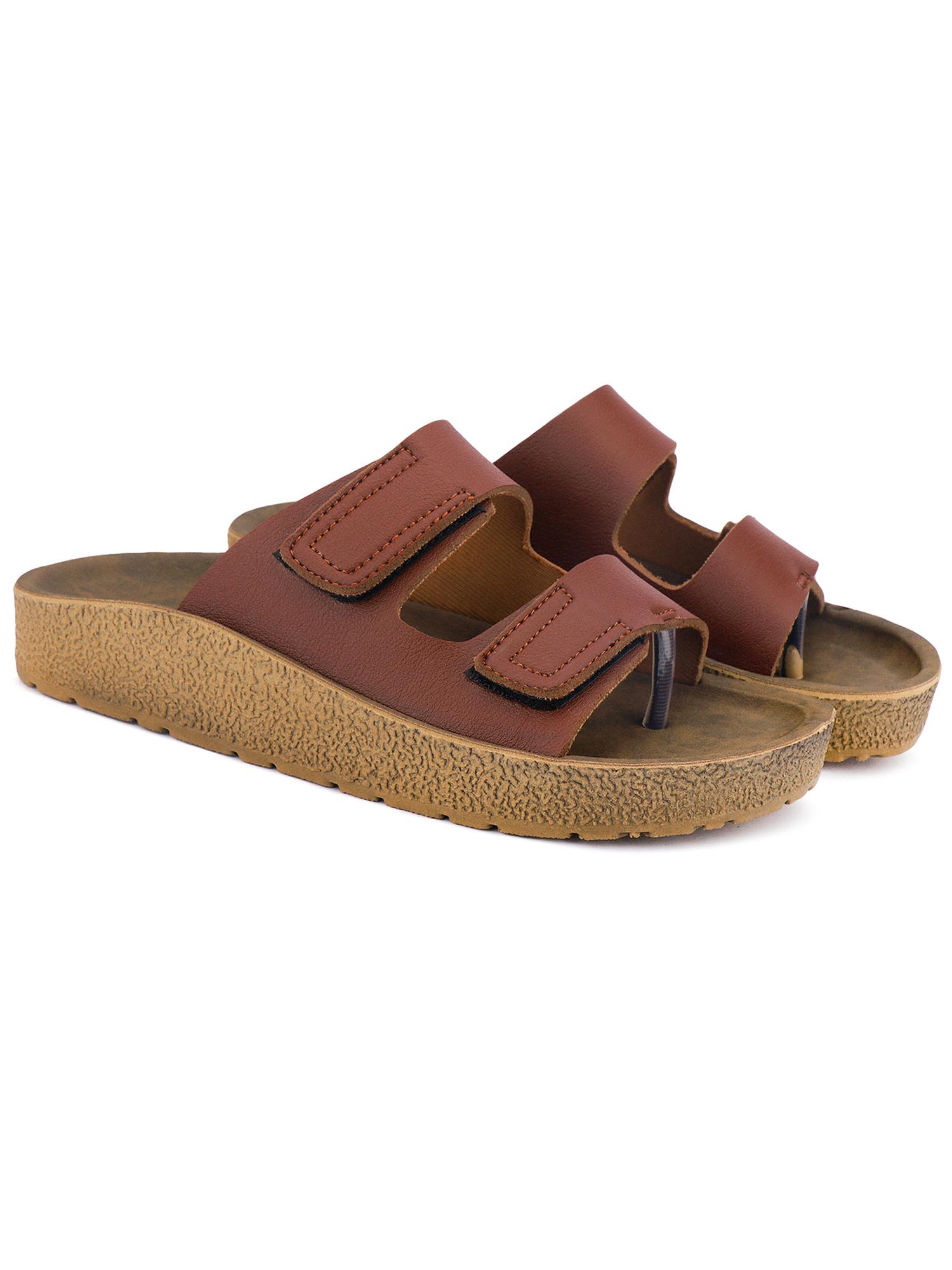 Extra Soft Classic Casual with Ultra Soft Sandals for Mens-Brown