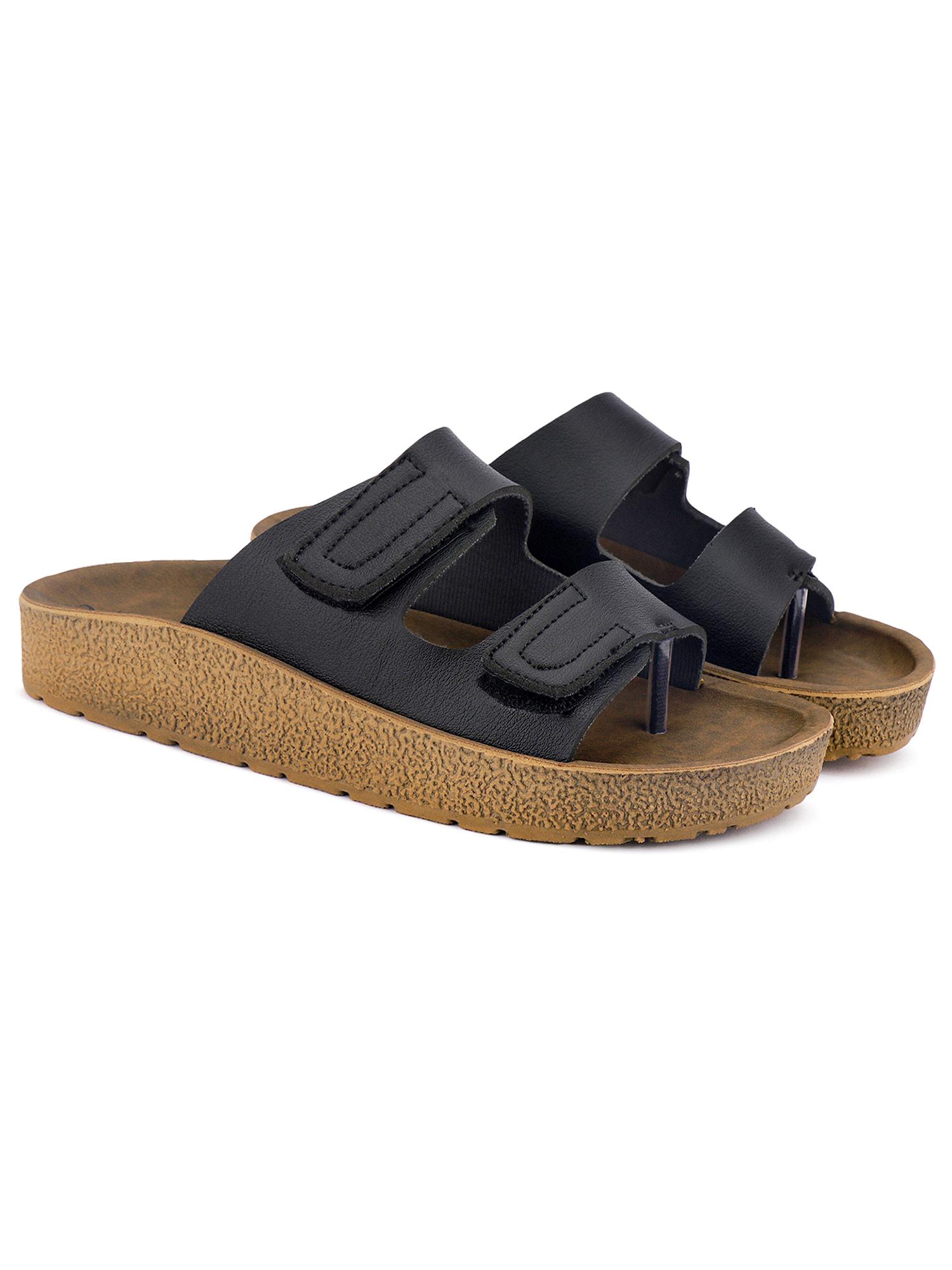 Extra Soft Classic Casual with Ultra Soft Sandals for Mens-Black