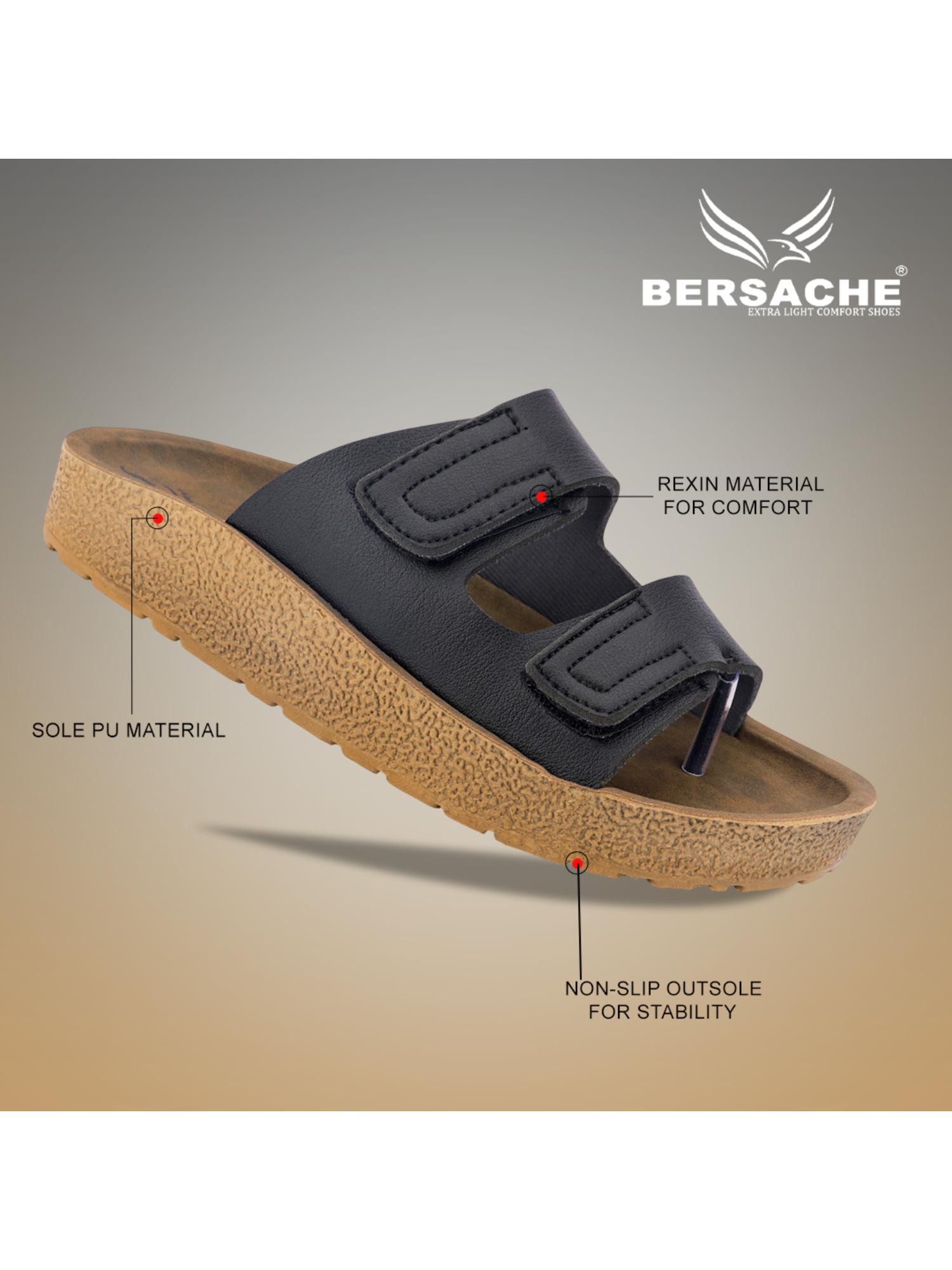 Extra Soft Classic Casual with Ultra Soft Sandals for Mens-Black