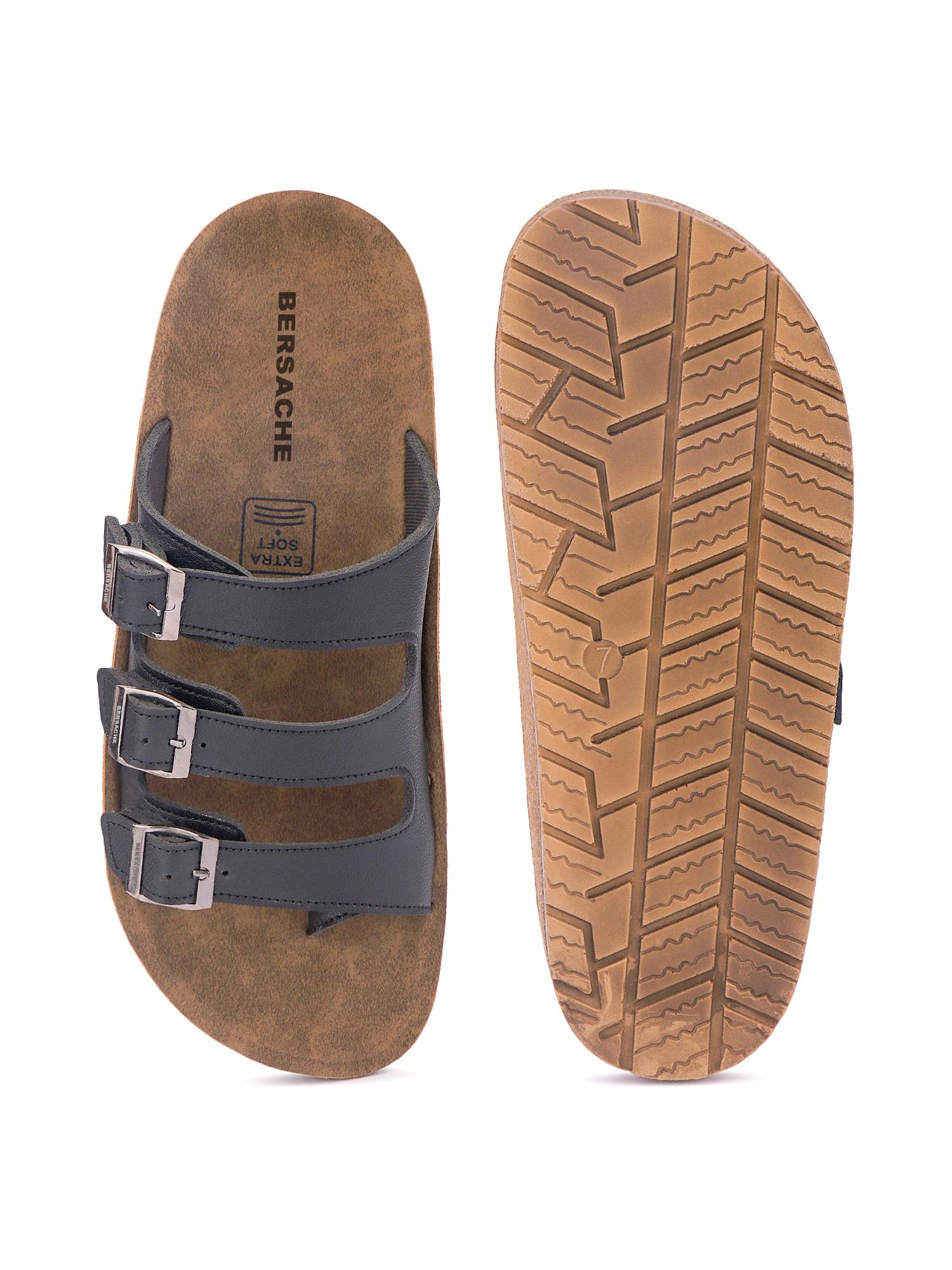 Extra Soft Classic Casual with Ultra Soft Sandals for Mens-Black