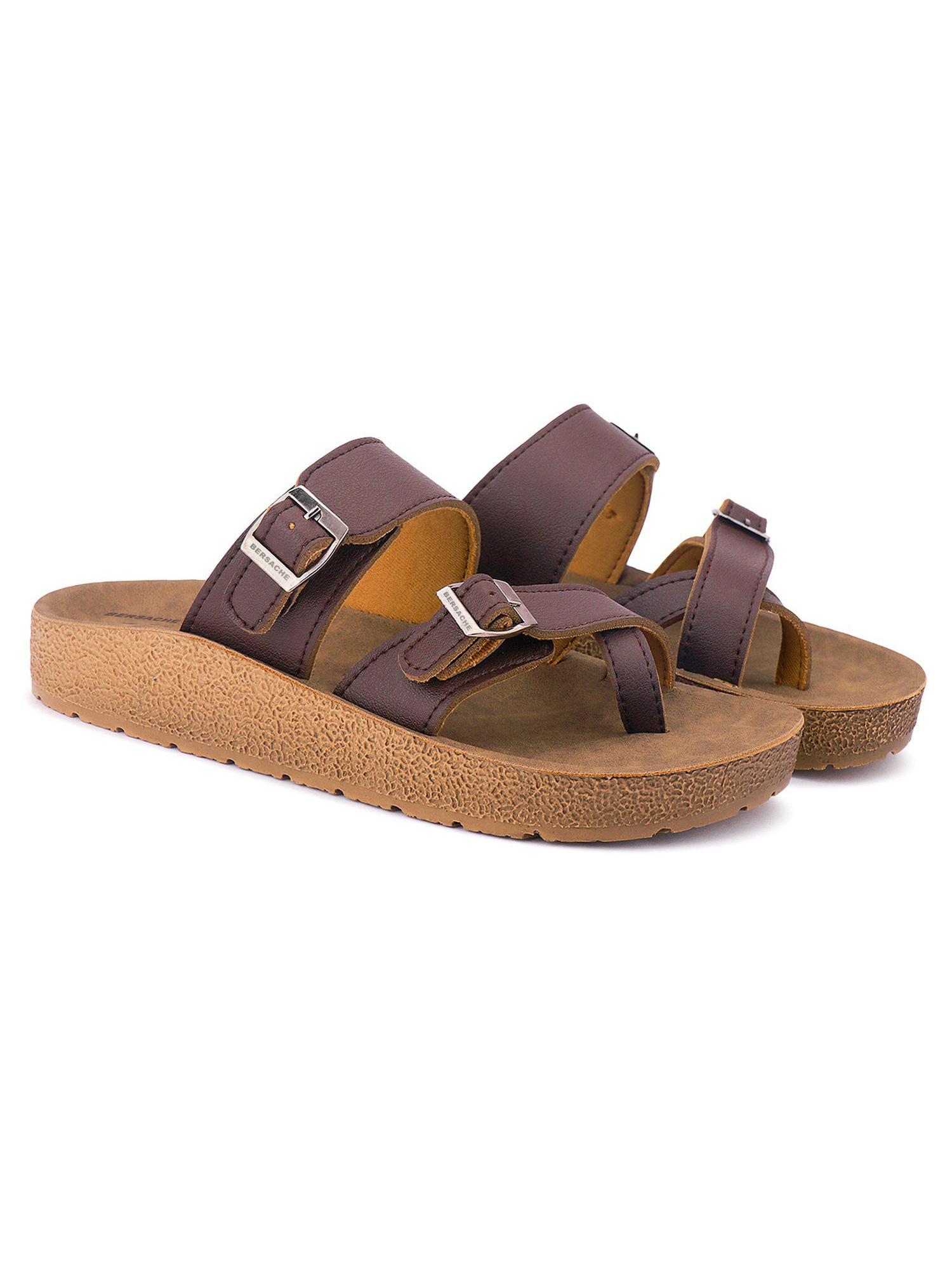 Extra Soft Classic Casual with Ultra Soft Sandals for Mens-Brown