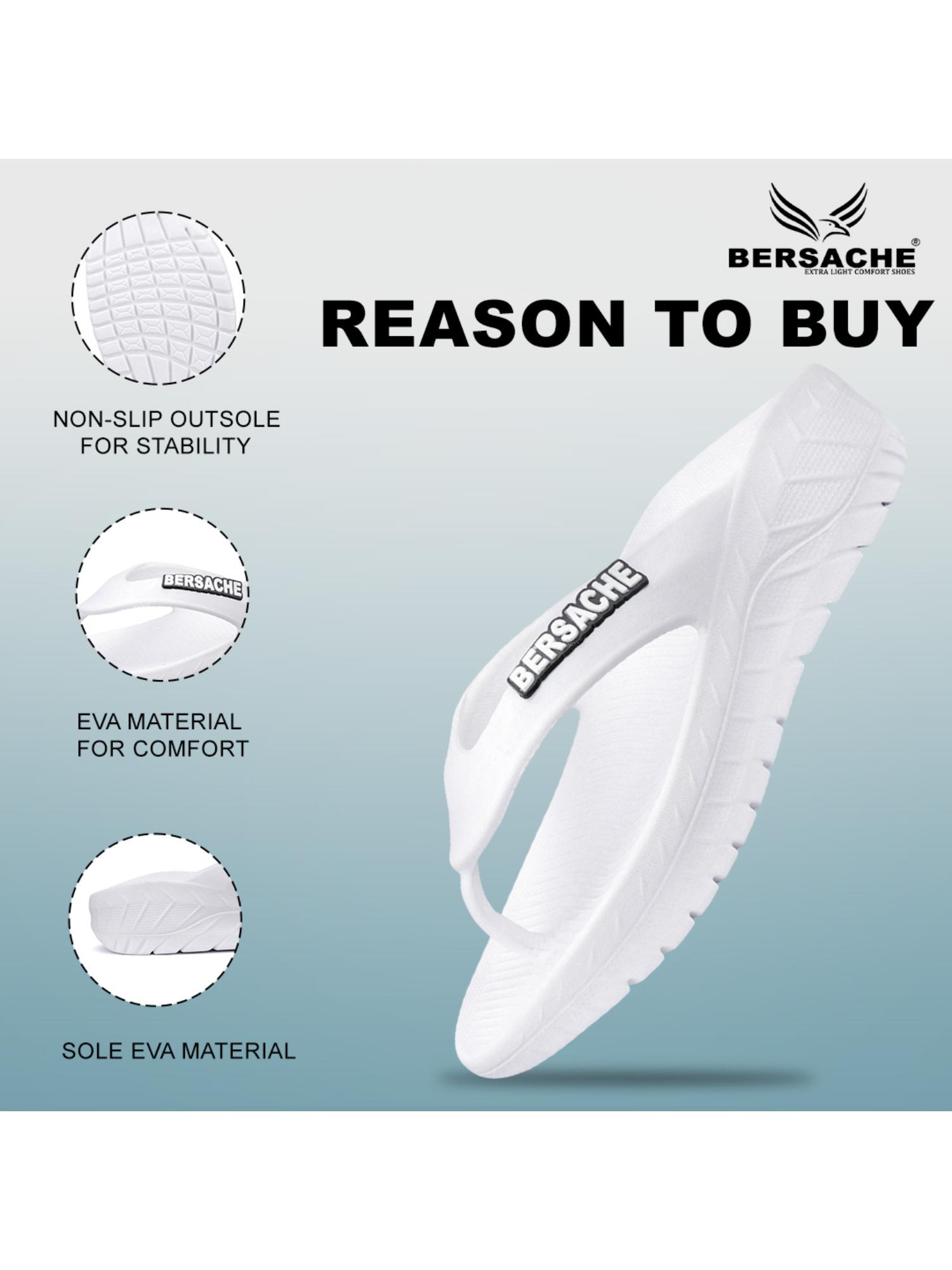 Extra Soft Classic Casual with Ultra Soft Flipflops for Mens-White
