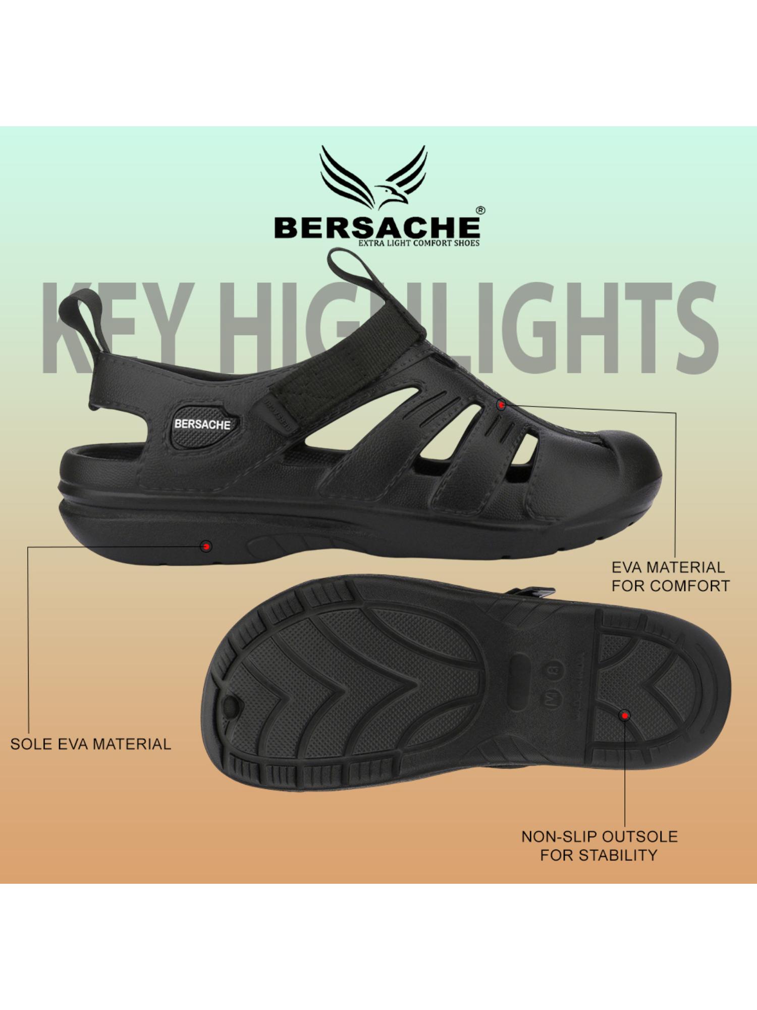 Extra Soft Classic Casual with Ultra Soft Sandals for Mens-Black