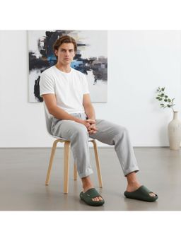 BERSACHE - Extra Soft Classic Casual Sliders for Mens-Green