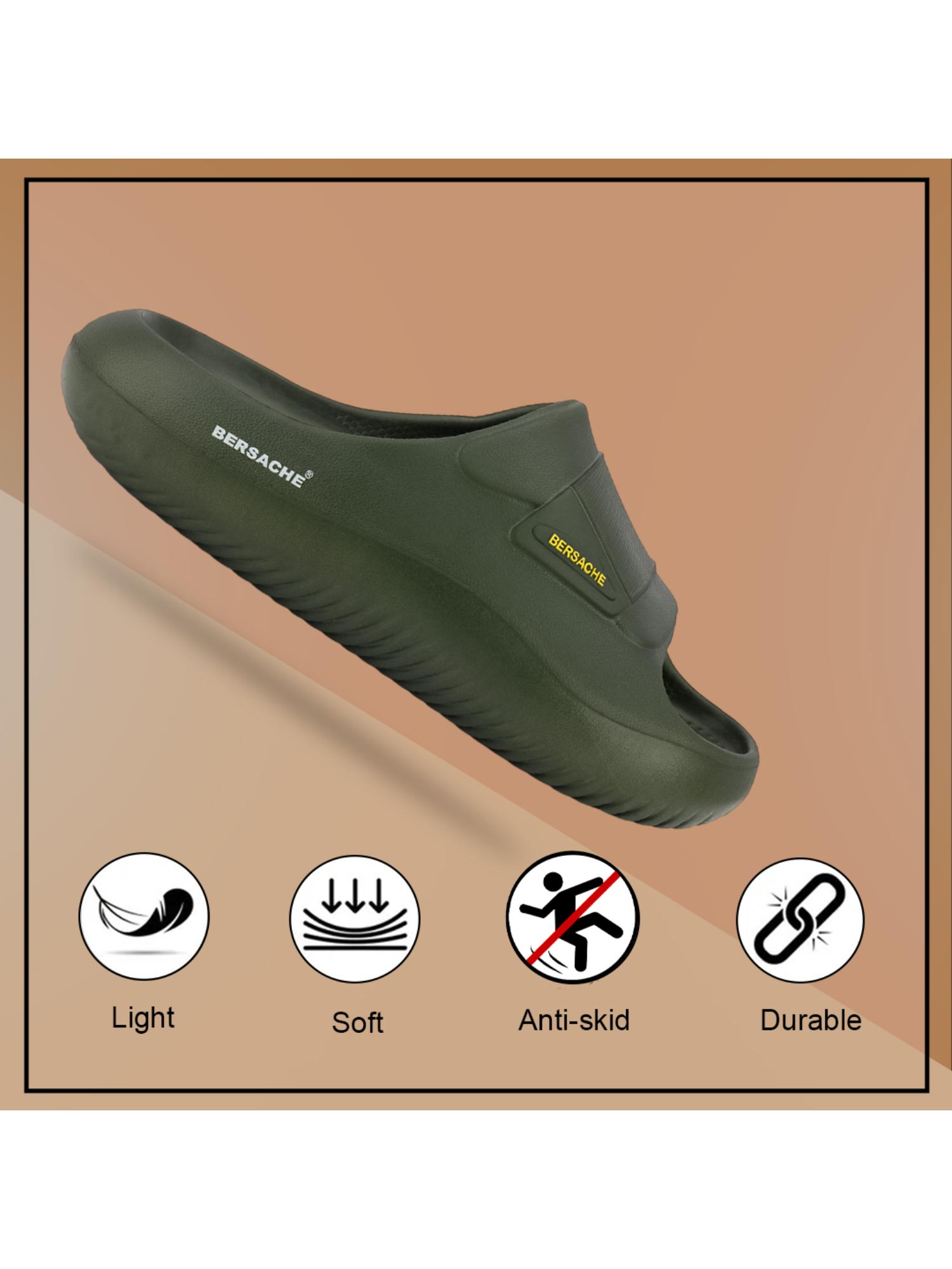 Extra Soft Classic Casual with Ultra Soft Sliders for Mens-Green