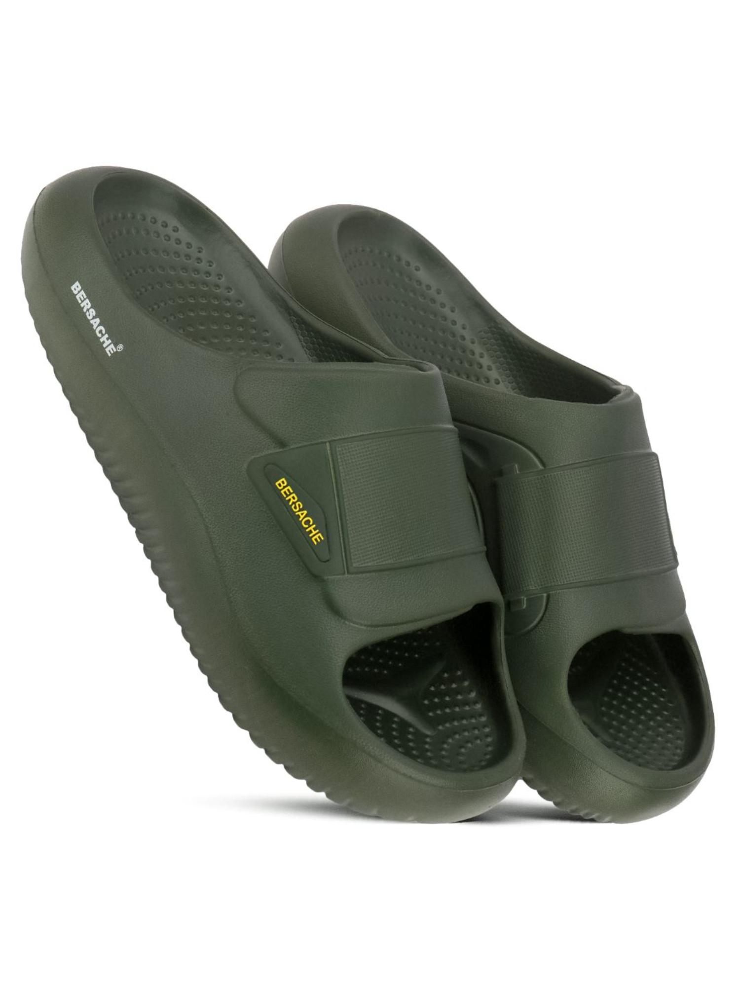 Extra Soft Classic Casual with Ultra Soft Sliders for Mens-Green