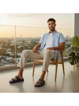 BERSACHE - Extra Soft Classic Casual Sandals for Mens-Navy Blue