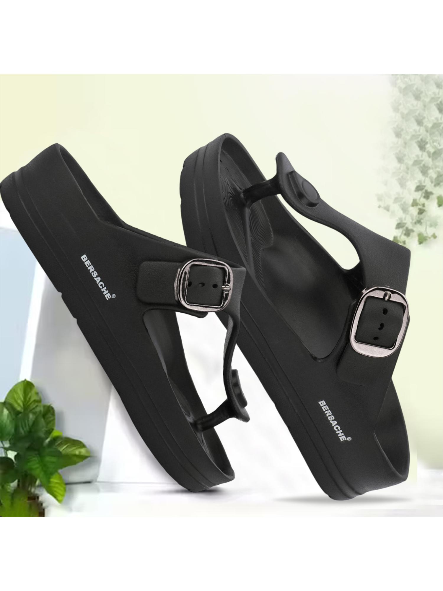 Extra Soft Classic Casual with Ultra Soft Sandals for Mens-Black