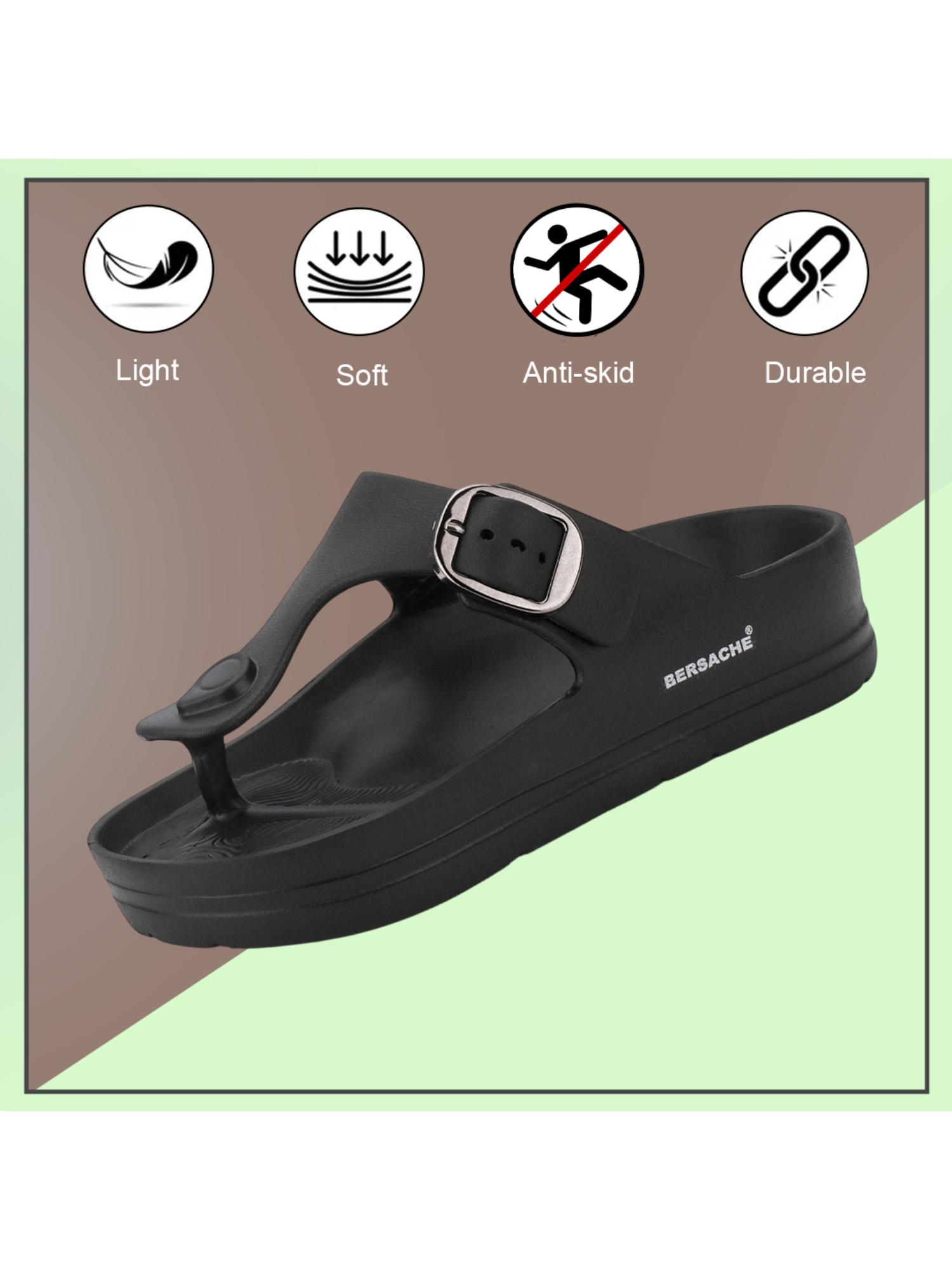 Extra Soft Classic Casual with Ultra Soft Sandals for Mens-Black