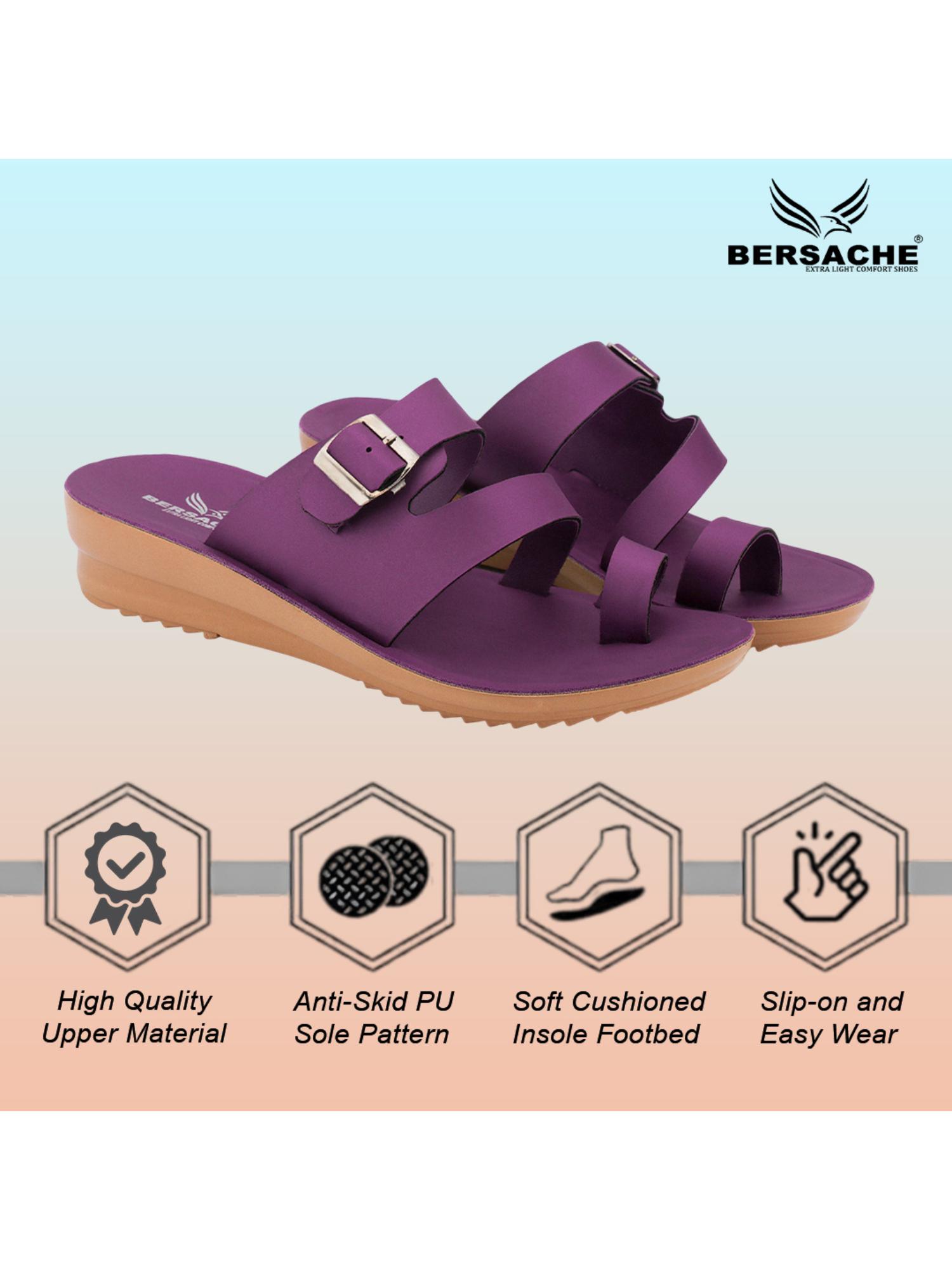 Extra Soft Classic Casual with Ultra Soft Purple Sandals for Womens