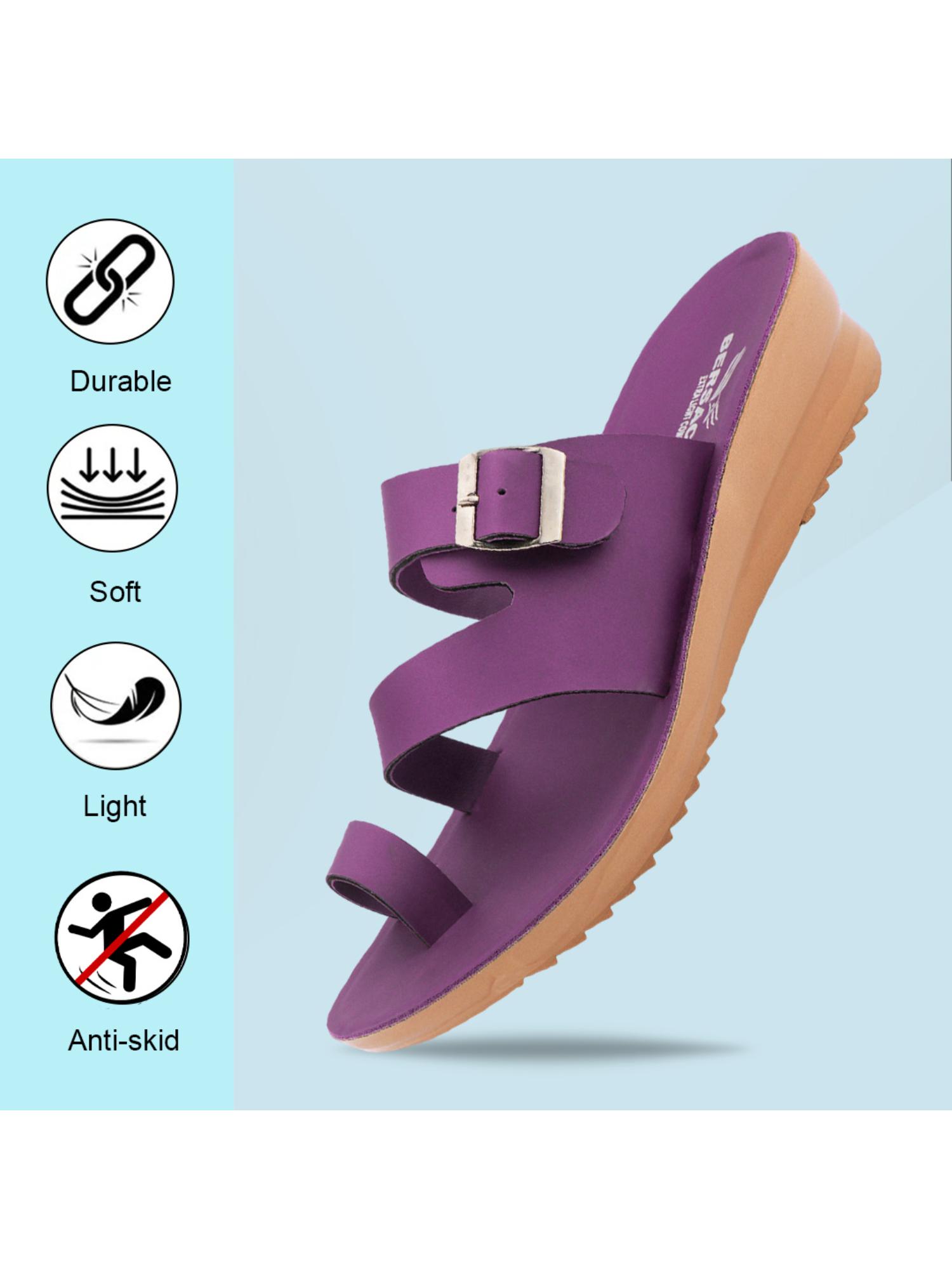 Extra Soft Classic Casual with Ultra Soft Purple Sandals for Womens