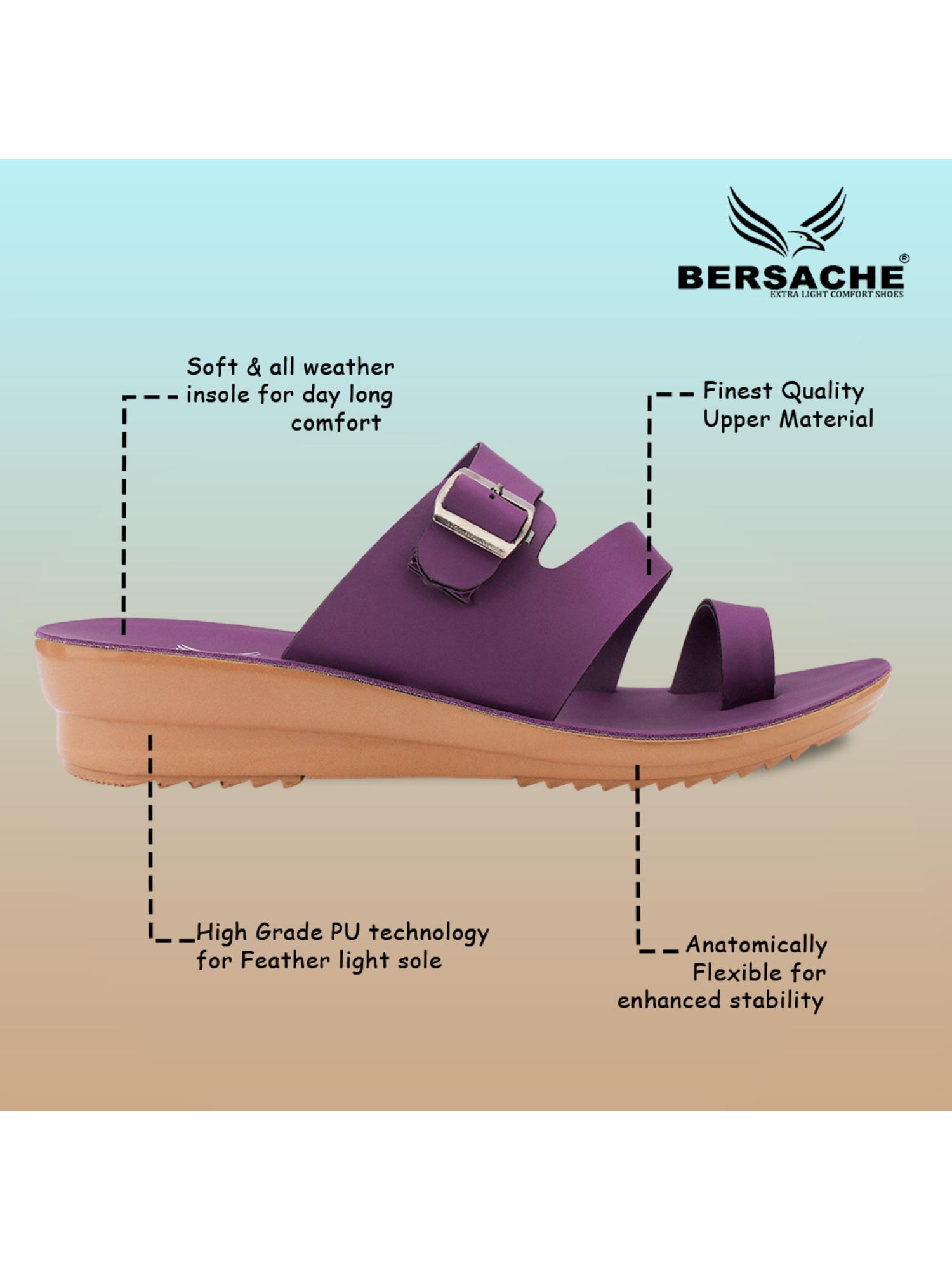 Extra Soft Classic Casual with Ultra Soft Purple Sandals for Womens