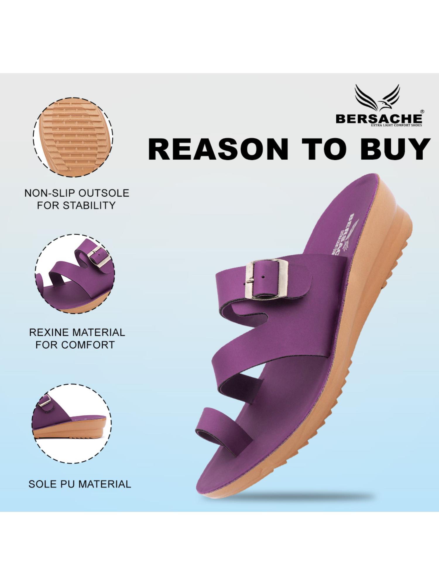 Extra Soft Classic Casual with Ultra Soft Purple Sandals for Womens