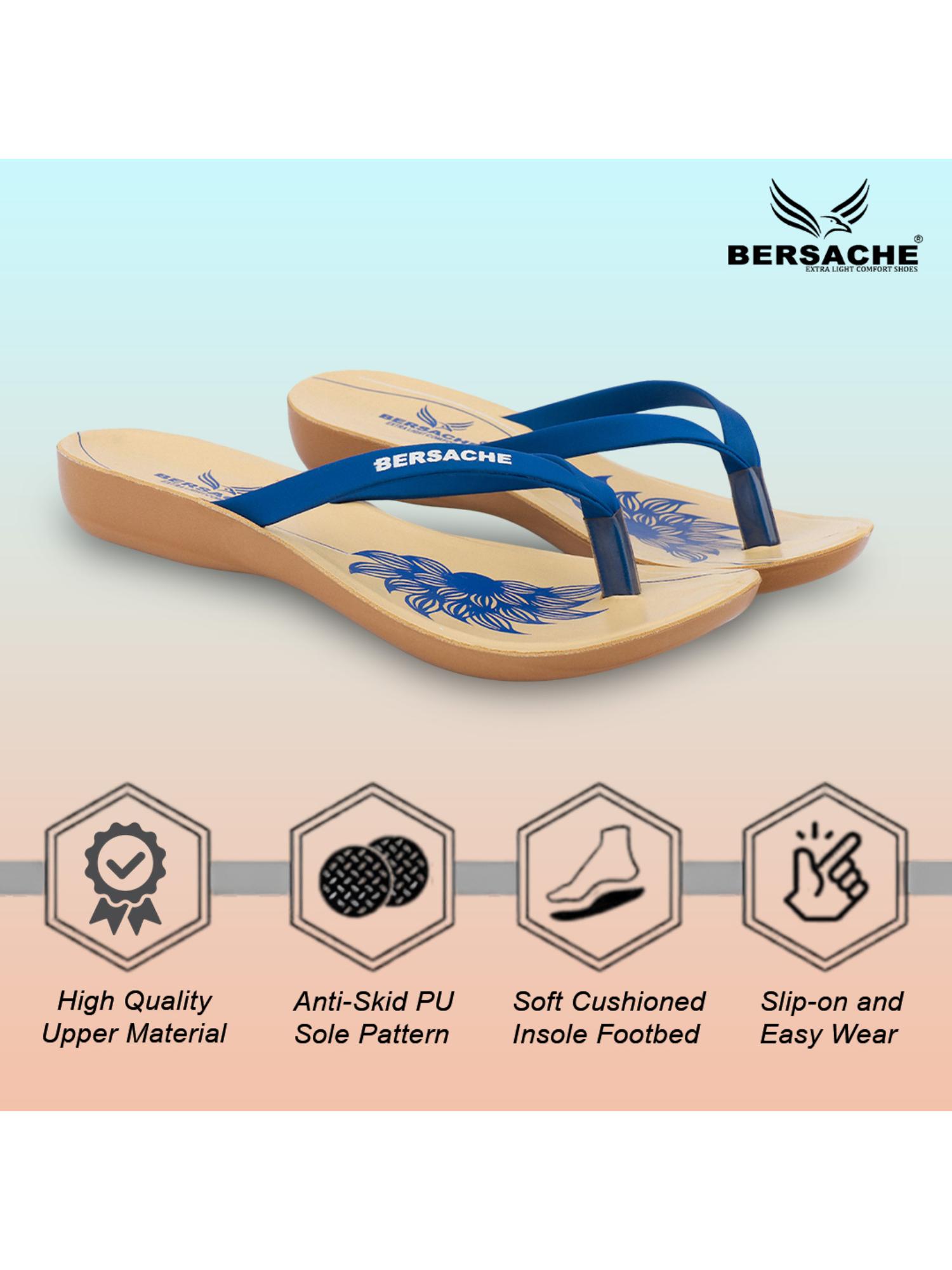 Extra Soft Classic Casual with Ultra Soft Blue Flipflop for Womens
