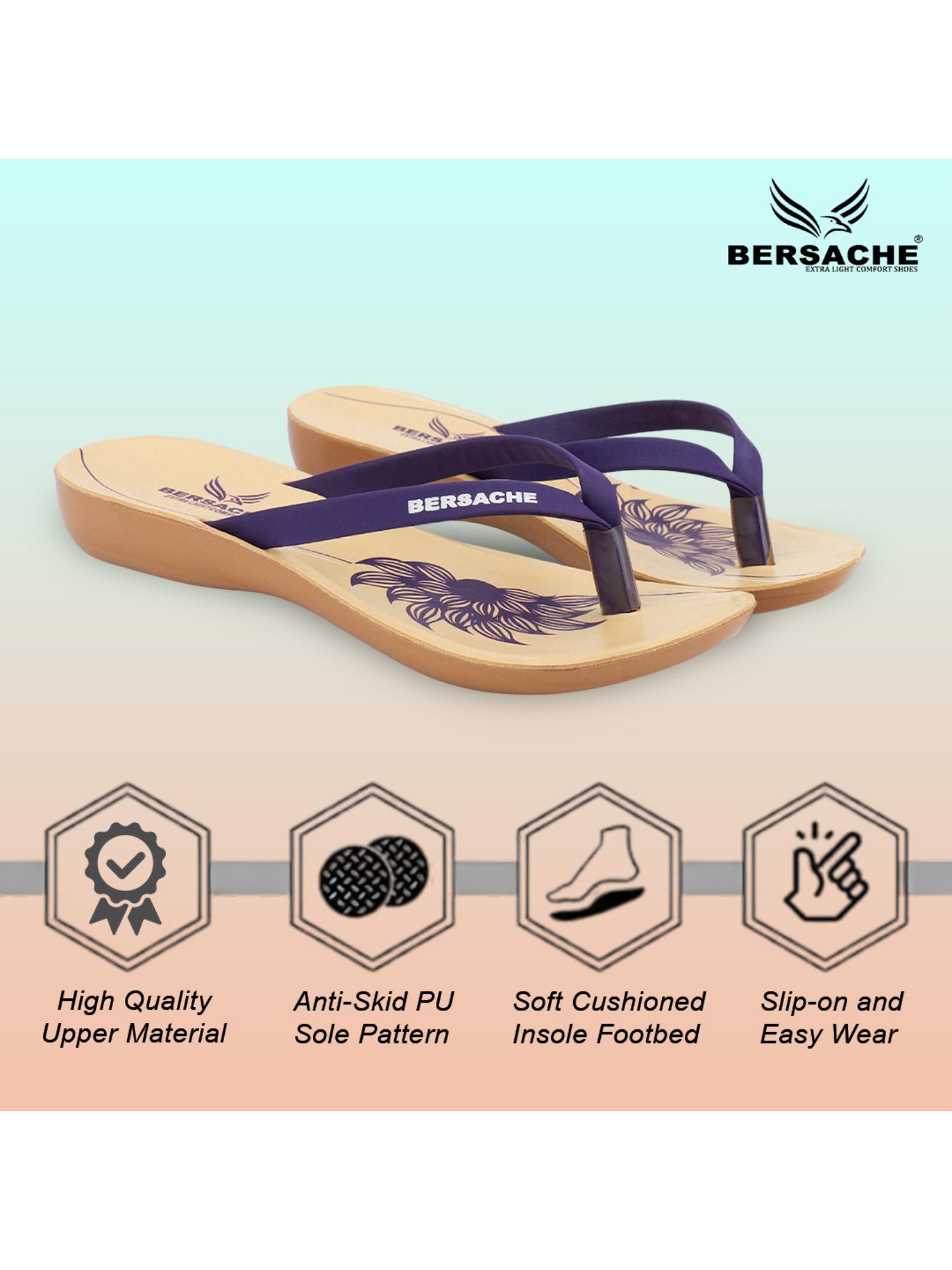 Extra Soft Classic Casual with Ultra Soft Purple Flipflop for Womens