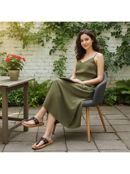 BERSACHE - Extra Soft Classic Casual Brown Sandals for Womens