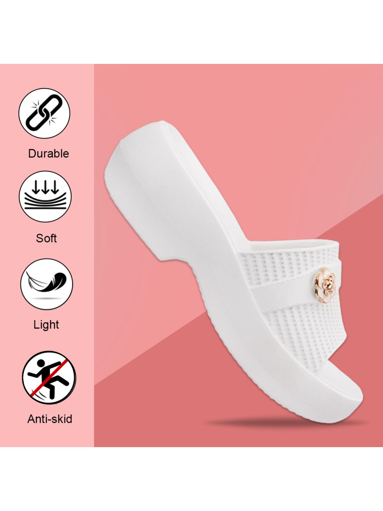 Extra Soft Classic Casual with Ultra Soft White Sandal Heels for Womens