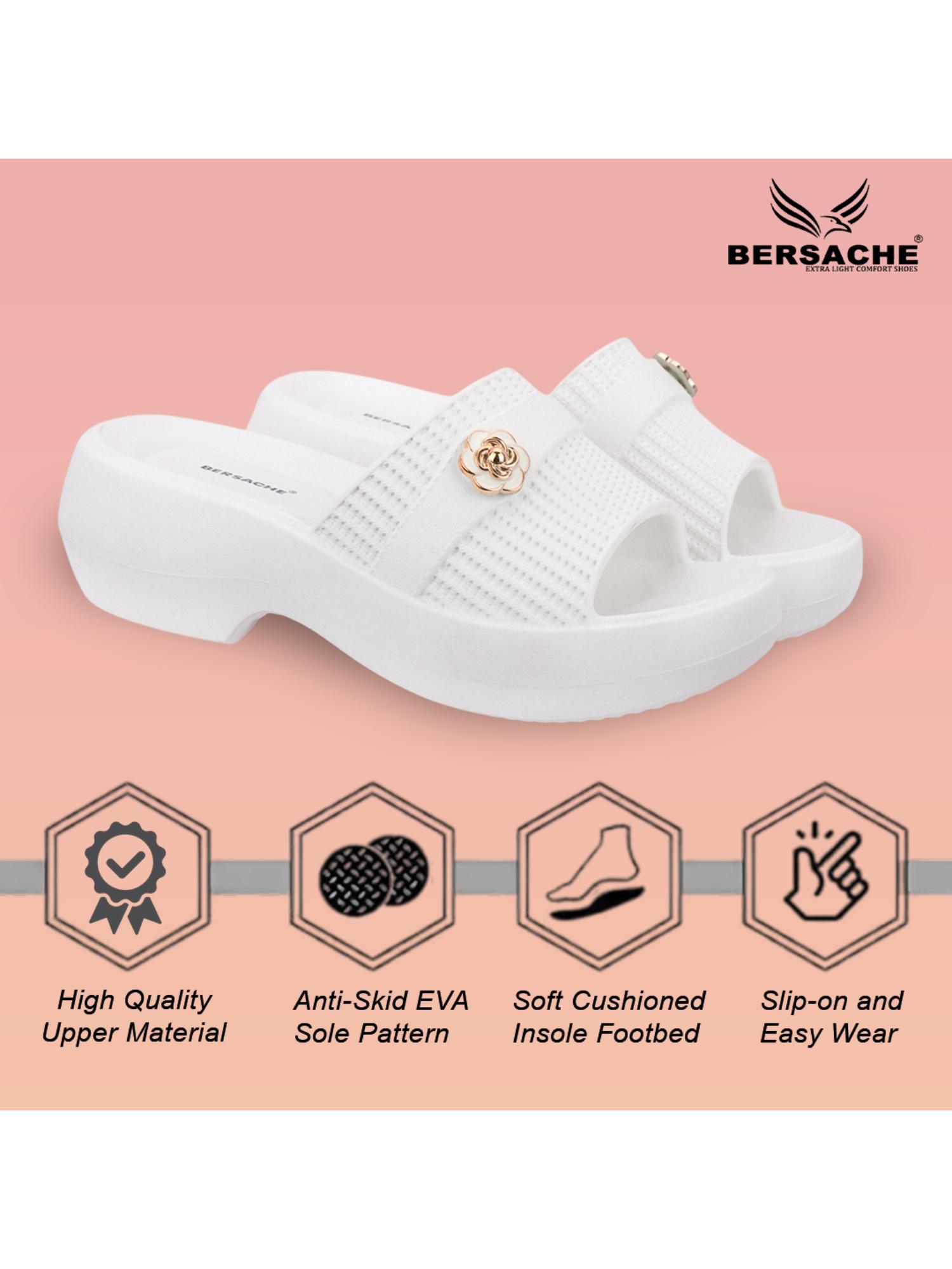 Extra Soft Classic Casual with Ultra Soft White Sandal Heels for Womens