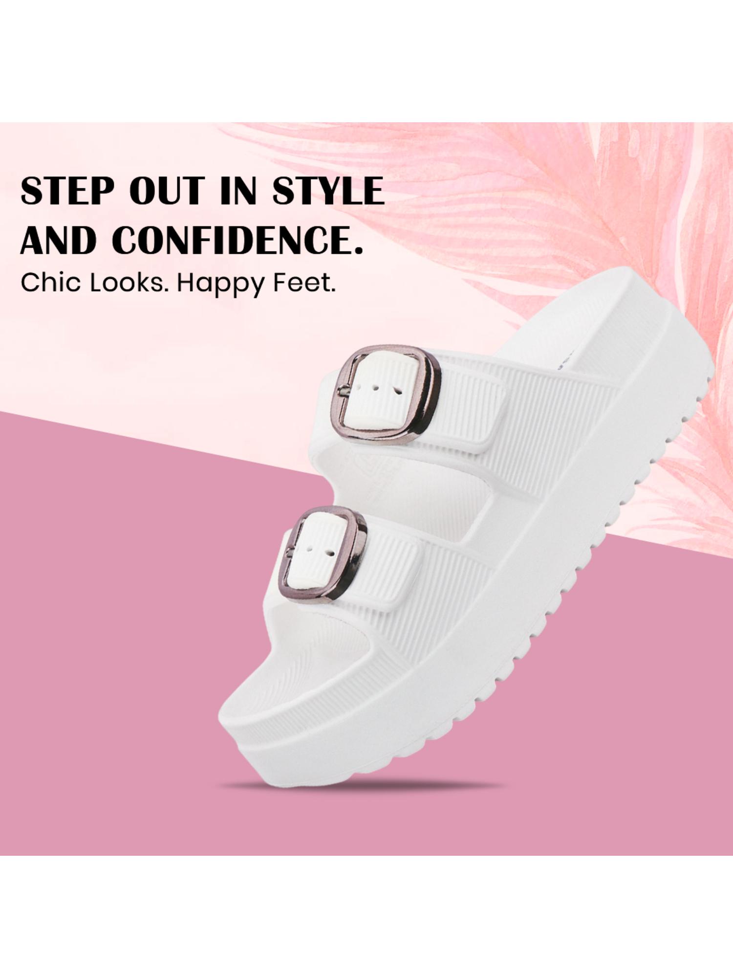 Extra Soft Classic Casual with Ultra Soft White Sandals for Womens