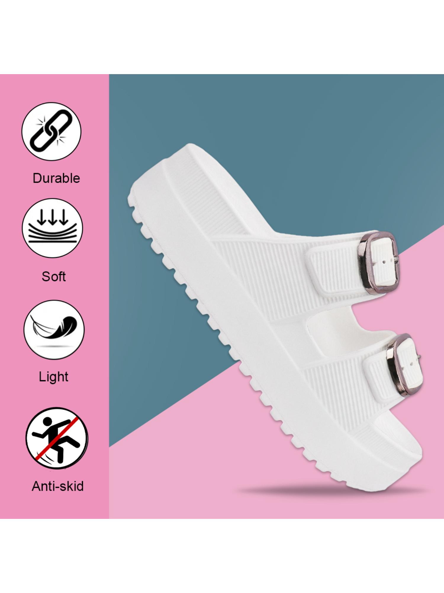 Extra Soft Classic Casual with Ultra Soft White Sandals for Womens