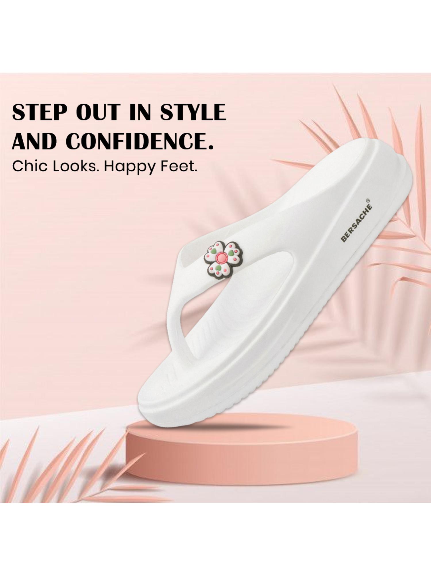 Extra Soft Classic Casual with Ultra Soft White Flipflop for Womens