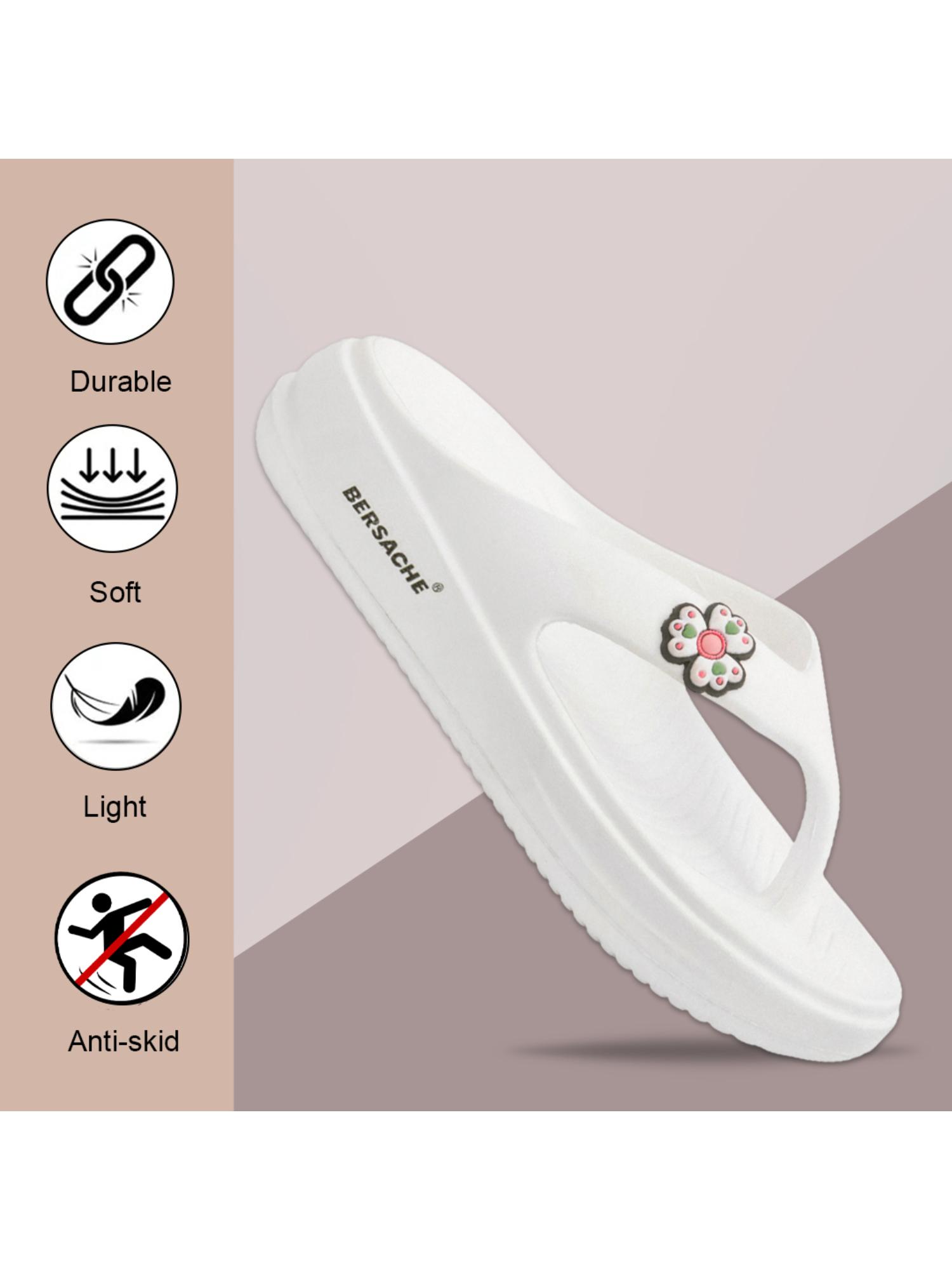 Extra Soft Classic Casual with Ultra Soft White Flipflop for Womens