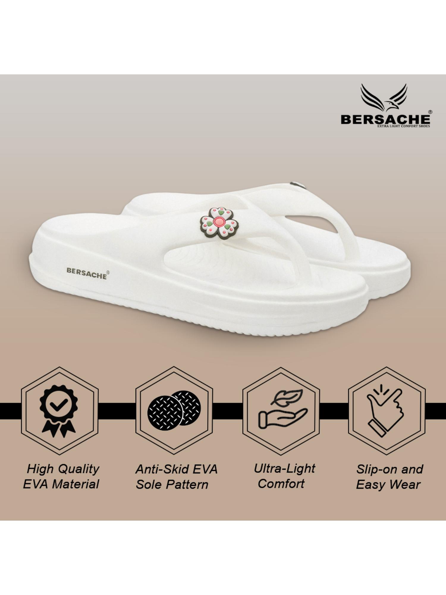 Extra Soft Classic Casual with Ultra Soft White Flipflop for Womens