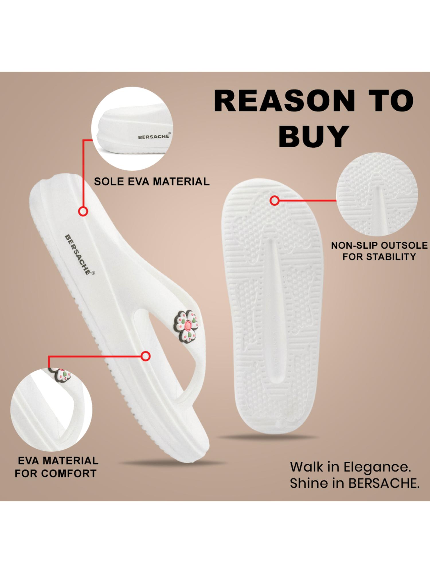 Extra Soft Classic Casual with Ultra Soft White Flipflop for Womens