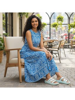 BERSACHE - Extra Soft Classic Casual Blue Sandals for Womens