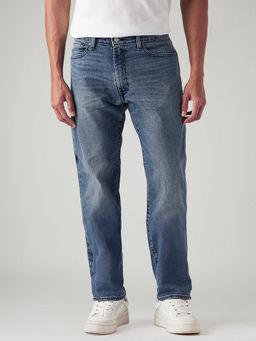 Levi's - Men's 555 Blue Relaxed Straight Fit Mid Rise Jeans