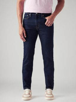 Levi's - Men's 512 Dark-Blue Slim Tapered Fit Mid Rise Jeans