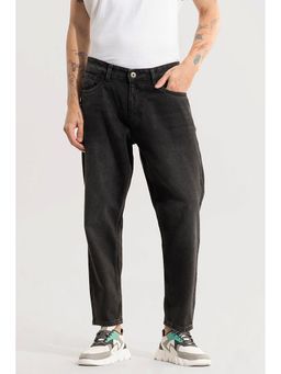 Snitch - Charcoal Solid/Plain Relaxed Casual Jeans