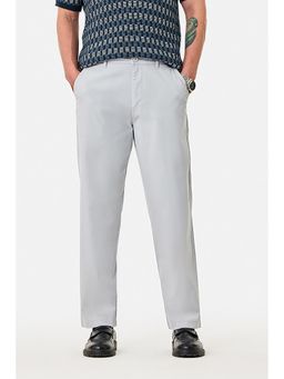 Snitch - Grey Solid/Plain Straight Casual Trouser