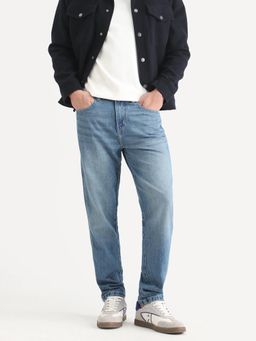 Rare Rabbit - Blue Solid/Plain Relaxed Casual Jeans