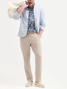 Rare Rabbit - Beige Solid/Plain Regular Casual Trouser