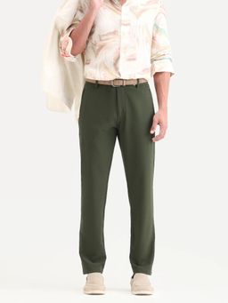 Rare Rabbit - Olive Solid/Plain Regular Casual Trouser