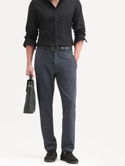 Rare Rabbit - Navy Blue Solid/Plain Regular Casual Trouser