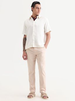 Rare Rabbit - Beige Solid/Plain Regular Casual Trouser