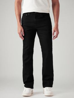 Levi's - Men's 527 Black Straight Fit Mid Rise Jeans