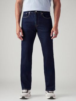 Levi's - Men's 527 Dark-Blue Straight Fit Mid Rise Jeans
