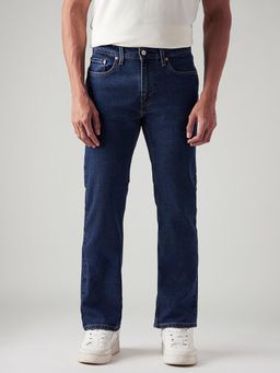 Levi's - Men's 527 Dark-Blue Straight Fit Mid Rise Jeans
