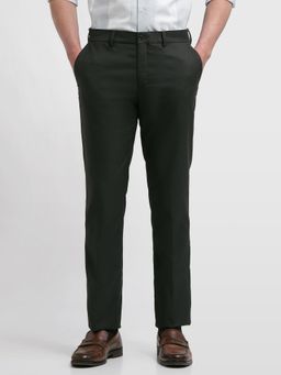 Arrow Newyork - Black Textured Regular Formal Trouser
