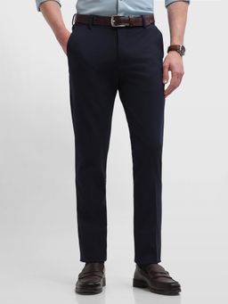 Arrow Newyork - Blue Solid/Plain Super Slim Formal Trouser