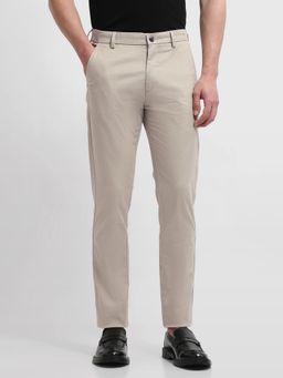 Arrow Sports - Beige Textured Super Slim Casual Chinos